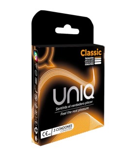 UNIQ CLASSIC PRESERVATIVOS SIN LATEX 3 UNIDADES