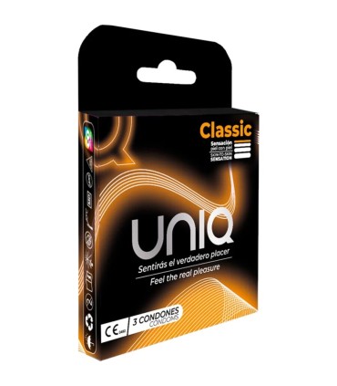 UNIQ CLASSIC PRESERVATIVOS SIN LATEX 3 UNIDADES