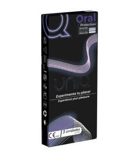 UNIQ ORAL MASK PRESERVATIVOS SIN LATEX 3 UNIDADES