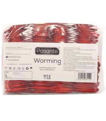 PASANTE PRESERVATIVO EFECTO CALOR BOLSA 144 UNIDADES