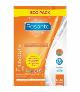 PASANTE PRESERVATIVO ECO PACK SABORES BOLSA 288 UNIDADES