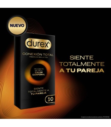 DUREX CONEXION TOTAL ULTRA FINO PLUS SIN LATEX 10 UNIDADES