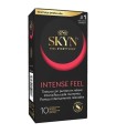 SKYN - PRESERVATIVO INTENSE FEEL TEXTURA CON DISEÑO ONDULADO 10 UNIDADES