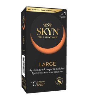 SKYN PRESERVATIVO LARGE AJUSTE EXTRA 10 UNIDADES