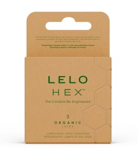 LELO HEX ORGANIC PRESERVATIVO CAJA 3 UDS