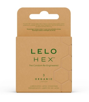 LELO HEX ORGANIC PRESERVATIVO CAJA 3 UDS