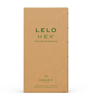 LELO HEX ORGANIC PRESERVATIVO CAJA 12 UDS