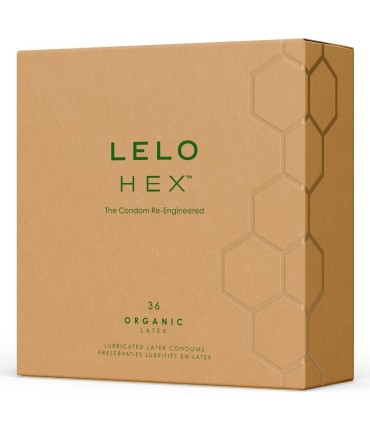 LELO HEX ORGANIC PRESERVATIVO CAJA 36 UDS