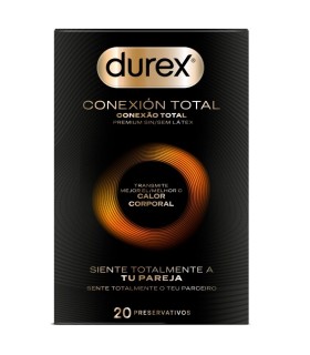 DUREX CONEXION TOTAL ULTRA FINO PLUS SIN LATEX 20 UNIDADES