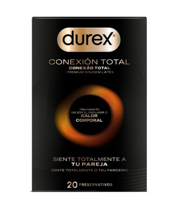 DUREX CONEXION TOTAL ULTRA FINO PLUS SIN LATEX 20 UNIDADES