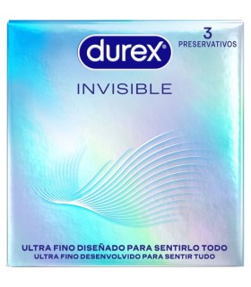 DUREX PRESERVATIVOS INVISIBLE ULTRA FINO 3 UNIDADES