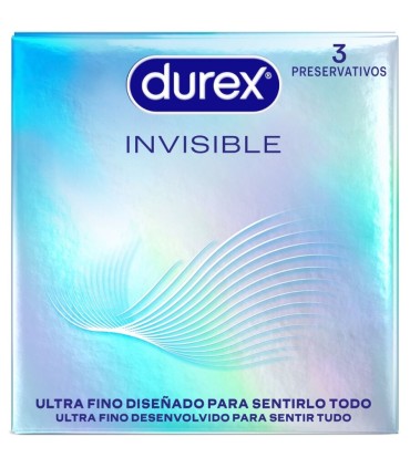 DUREX PRESERVATIVOS INVISIBLE ULTRA FINO 3 UNIDADES
