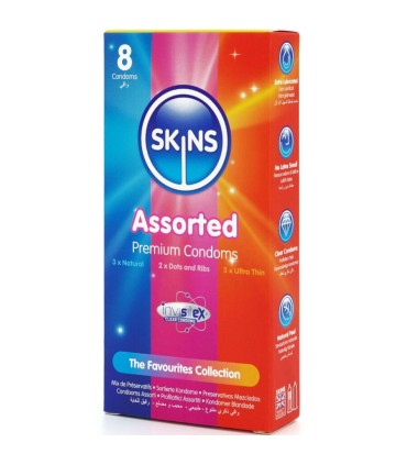 SKINS SURTIDO PRESERVATIVOS PREMIUM PACK 8