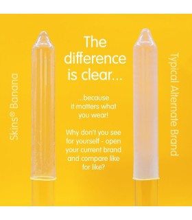 SKINS PRESERVATIVOS PREMIUM SABOR PLATANO PACK 4