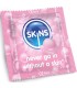 SKINS PRESERVATIVOS PREMIUM SABOR CHICLE PACK 8