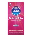 SKINS - DOTS & RIBS PRESERVATIVOS PREMIUM PACK 16