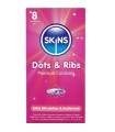 SKINS - DOTS & RIBS PRESERVATIVOS PREMIUM PACK 8