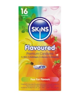 SKINS MULTI SABORES PRESERVATIVOS PREMIUM PACK 16