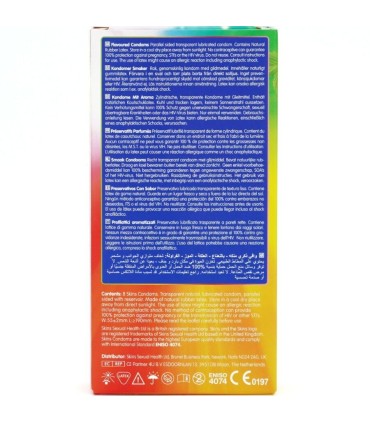 SKINS MULTI SABORES PRESERVATIVOS PREMIUM PACK 8