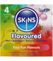 SKINS - MULTI SABORES PRESERVATIVOS PREMIUM PACK 4