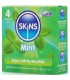 SKINS PRESERVATIVOS PREMIUM SABOR MENTA PACK 4