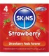 SKINS PRESERVATIVOS PREMIUM SABOR FRESA PACK 4