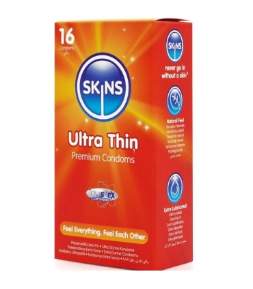 SKINS ULTRAFINOS PRESERVATIVOS PREMIUM PACK 16