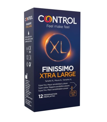 CONTROL FINISSIMO XL PRESERVATIVOS 12 UNIDADES