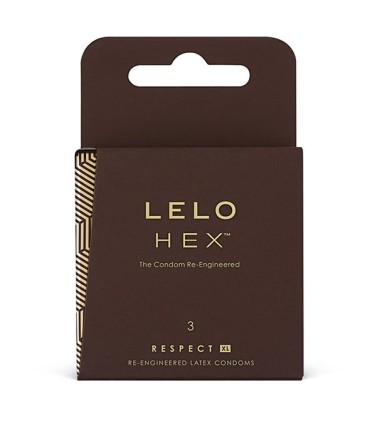 LELO HEX CONDOMS RESPECT XL 3 PACK