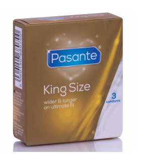 PASANTE PRESERVATIVOS KING MS LARGOS Y ANCHOS 3 UNIDADES