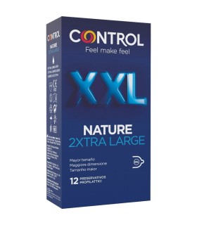 CONTROL NATURE 2XTRA LARGE PRESERVATIVOS XXL 12 UNDS