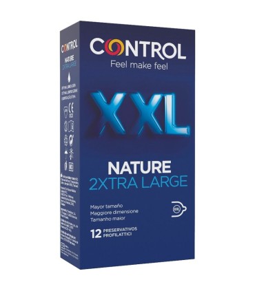 CONTROL NATURE 2XTRA LARGE PRESERVATIVOS XXL 12 UNDS
