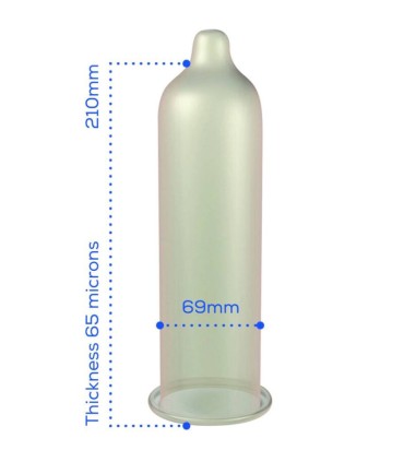 PASANTE PRESERVATIVO TAMANO SUPER KING BOLSA 144 UNIDADES