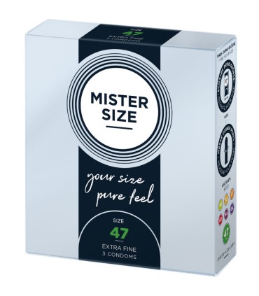 MISTER SIZE PRESERVATIVOS TALLA XS 47 MM 3 UNIDADES