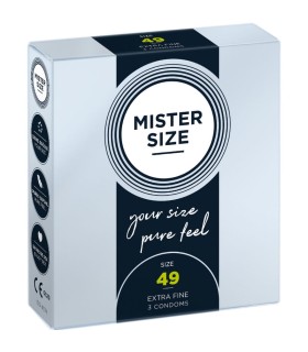 MISTER SIZE PRESERVATIVOS TALLA S 49 MM 3 UNIDADES