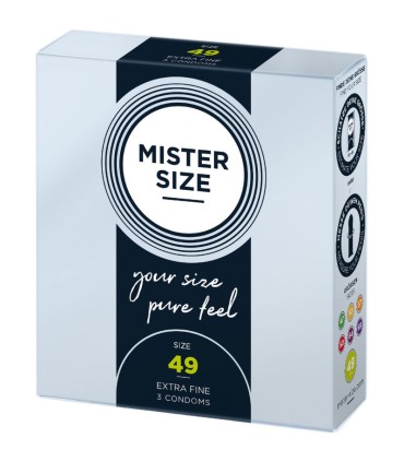 MISTER SIZE PRESERVATIVOS TALLA S 49 MM 3 UNIDADES