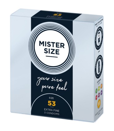 MISTER SIZE PRESERVATIVOS TALLA M 53 MM 3 UNIDADES