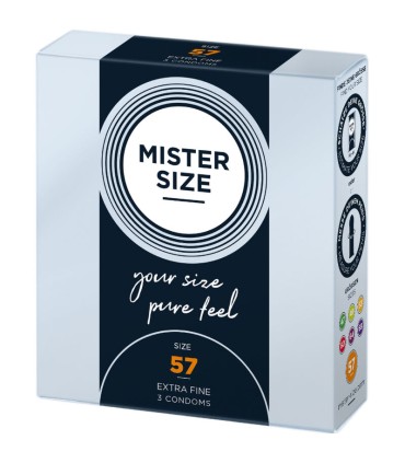 MISTER SIZE PRESERVATIVOS TALLA L 57 MM 3 UNIDADES