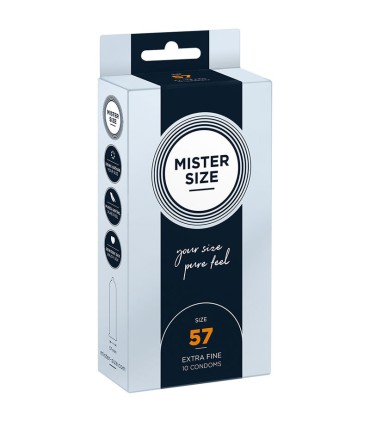 MISTER SIZE PRESERVATIVOS TALLA L 57 MM 10 UNIDADES