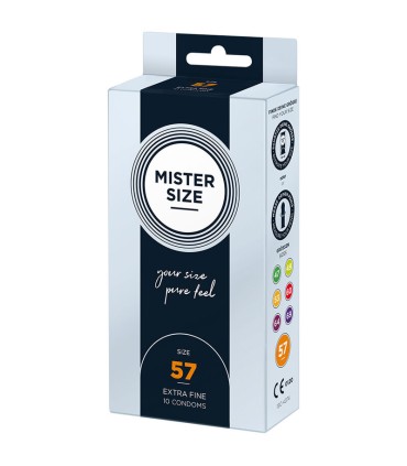 MISTER SIZE PRESERVATIVOS TALLA L 57 MM 10 UNIDADES