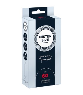 MISTER SIZE PRESERVATIVOS TALLA XL 60 MM 10 UNIDADES