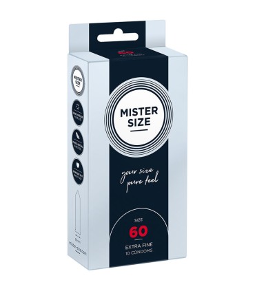MISTER SIZE PRESERVATIVOS TALLA XL 60 MM 10 UNIDADES