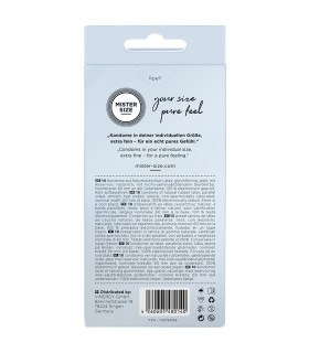 MISTER SIZE PRESERVATIVOS TALLA XL 60 MM 10 UNIDADES