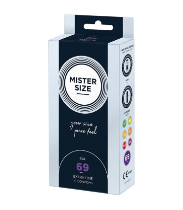 MISTER SIZE PRESERVATIVOS TALLA XXXL 69 MM 10 UNIDADES