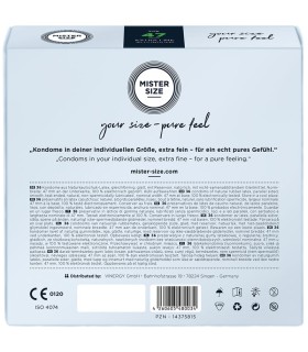 MISTER SIZE PRESERVATIVOS TALLA XS 47 MM 36 UNIDADES