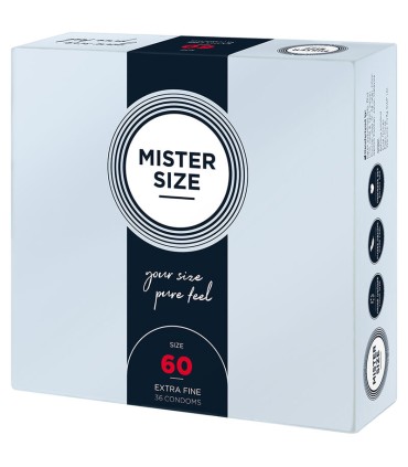 MISTER SIZE PRESERVATIVOS TALLA XL 60 MM 36 UNIDADES