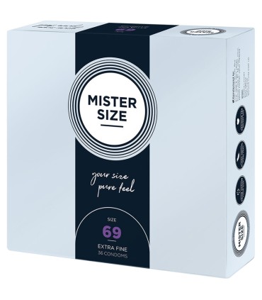 MISTER SIZE PRESERVATIVOS TALLA XXXL 69 MM 36 UNIDADES