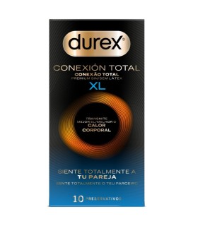 DUREX CONEXION TOTAL XL ULTRA FINO PLUS SIN LATEX 10 UNIDADES