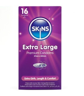 SKINS TAMANO XL PRESERVATIVOS PREMIUM PACK 16