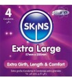 SKINS - TAMAÑO XL PRESERVATIVOS PREMIUM PACK 4